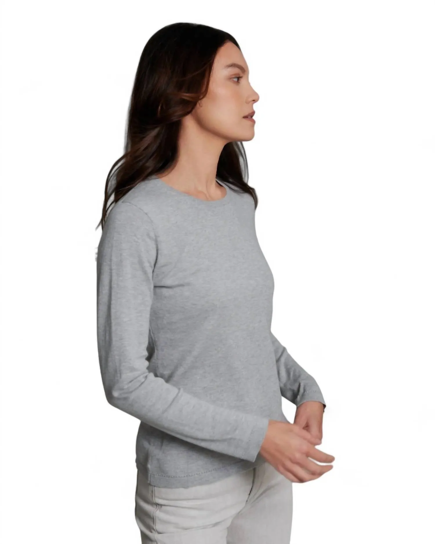 Alashan Cashmere - COTTON CASHMERE CLASSIC CREW NECK PULLOVER