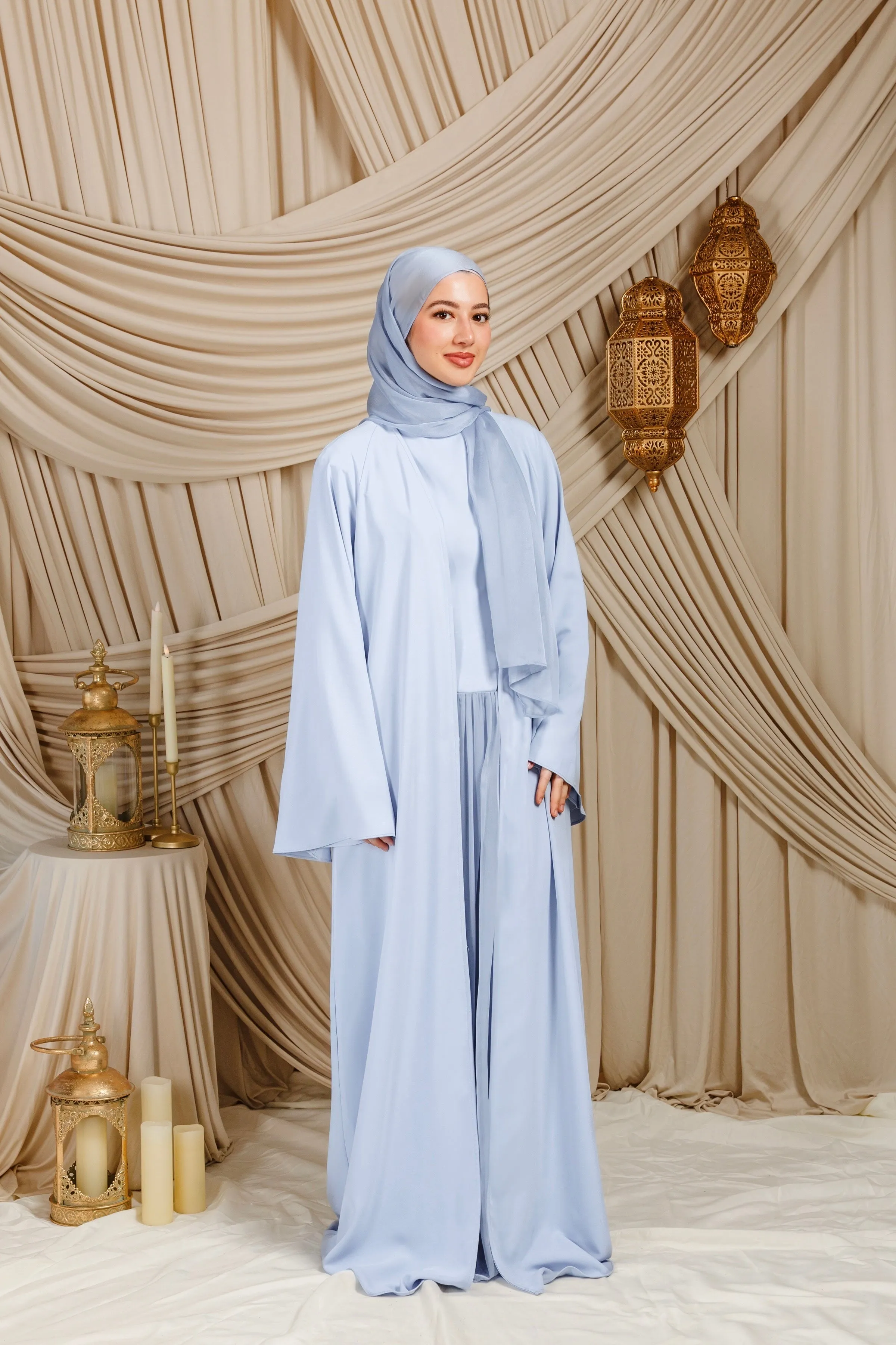 Baby Blue Shimmering Scarf