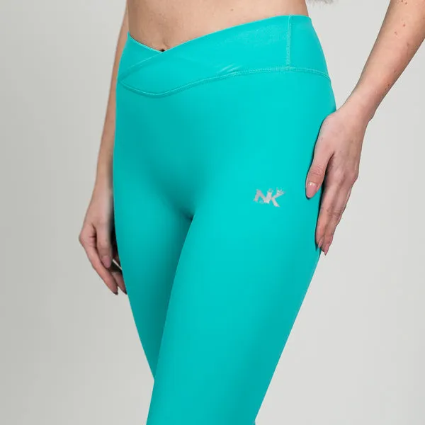 Bubble Berry VBelt - Turquoise Green Leggings