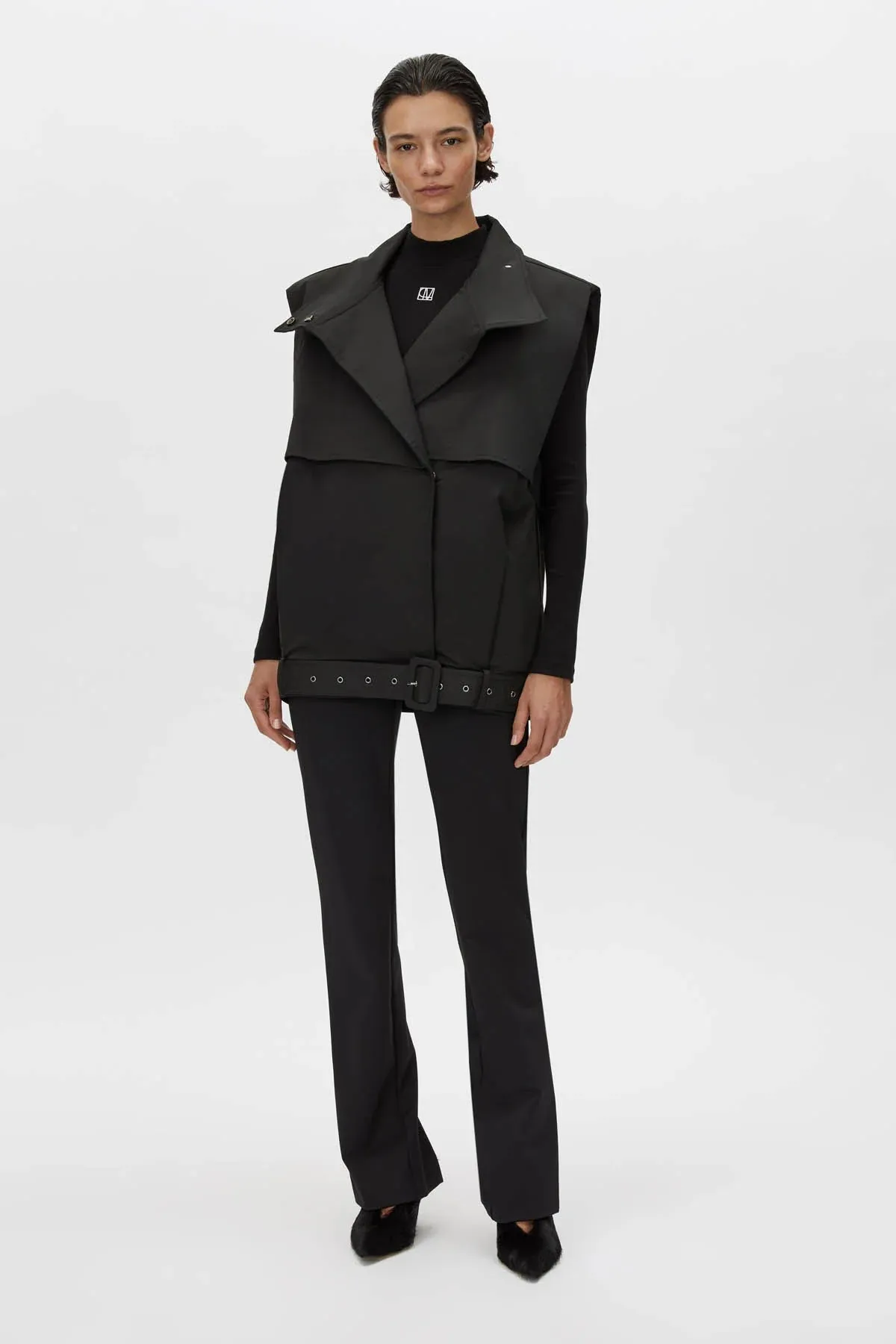 Camilla and Marc Pallida Vest in Black