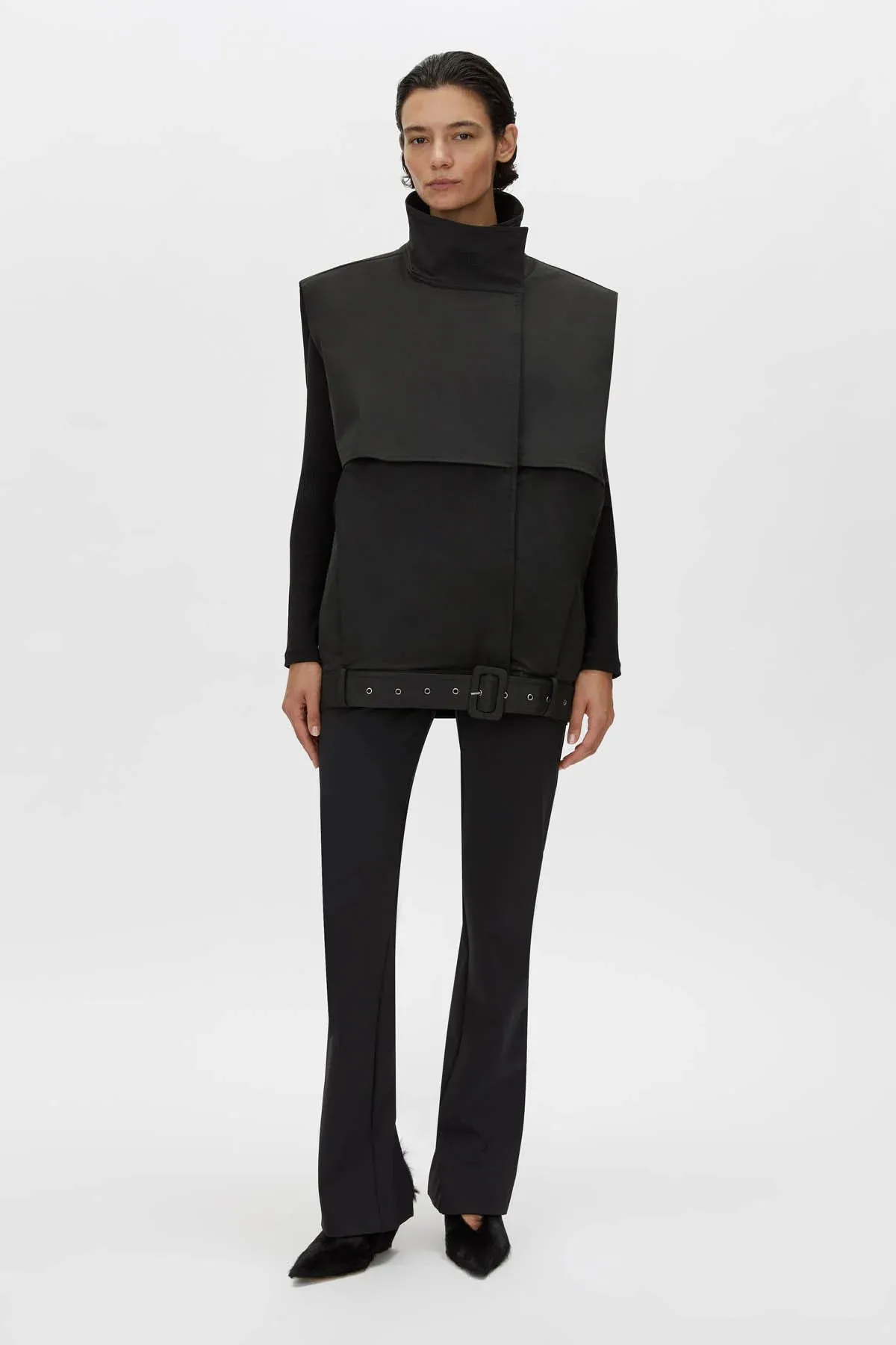 Camilla and Marc Pallida Vest in Black