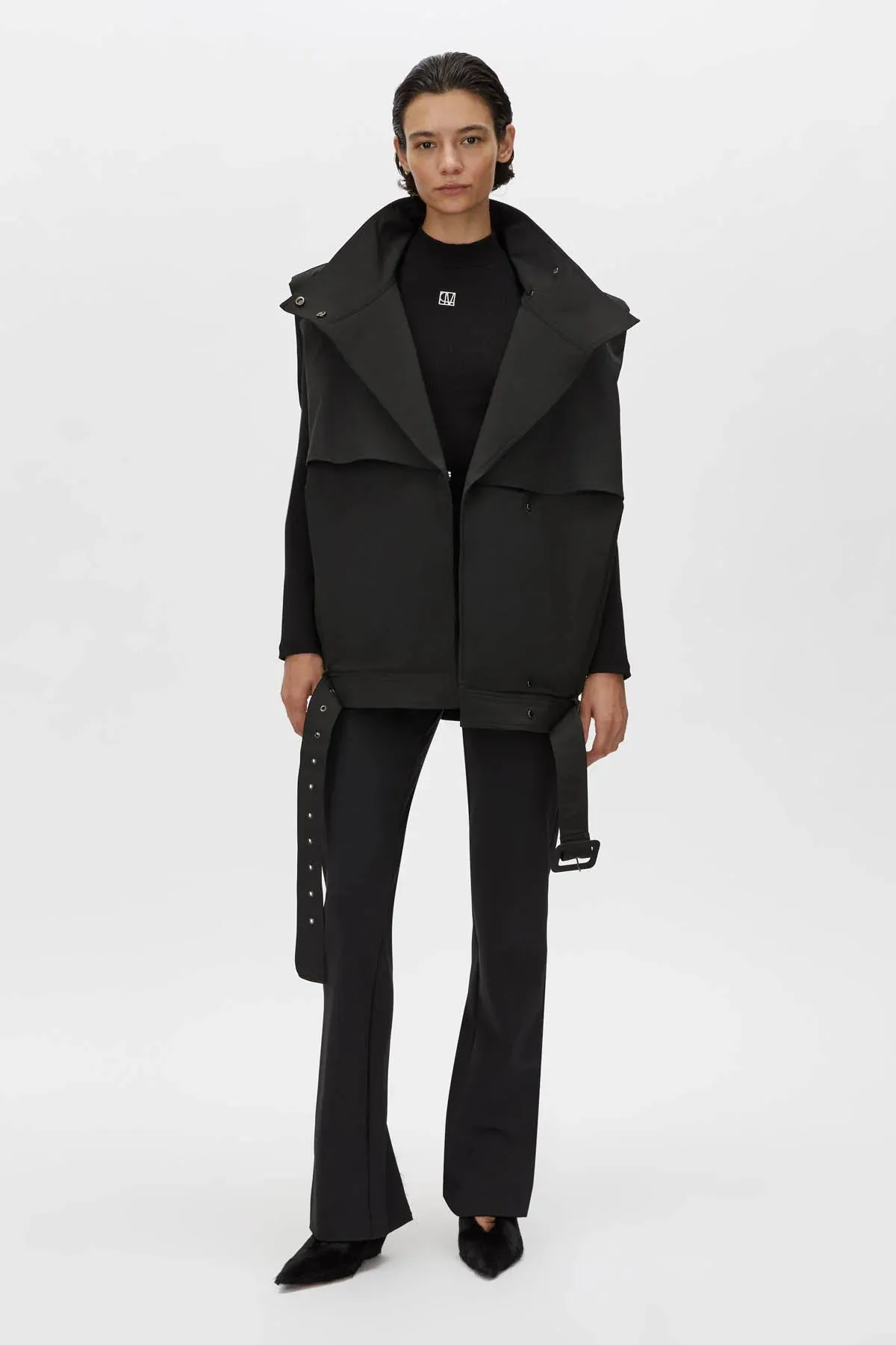 Camilla and Marc Pallida Vest in Black