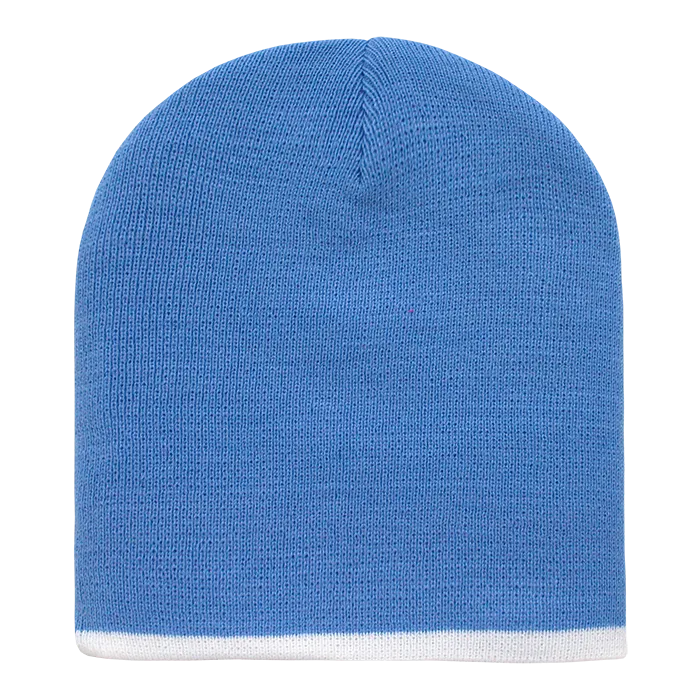 Decky 8007 - Acrylic Striped Short Beanie, Knit Cap