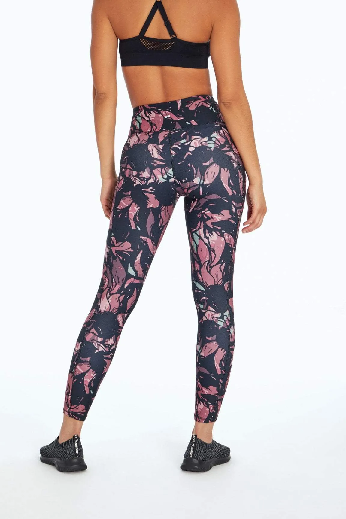 Eclipse Print Legging (Multi Stained Abstract Floral)