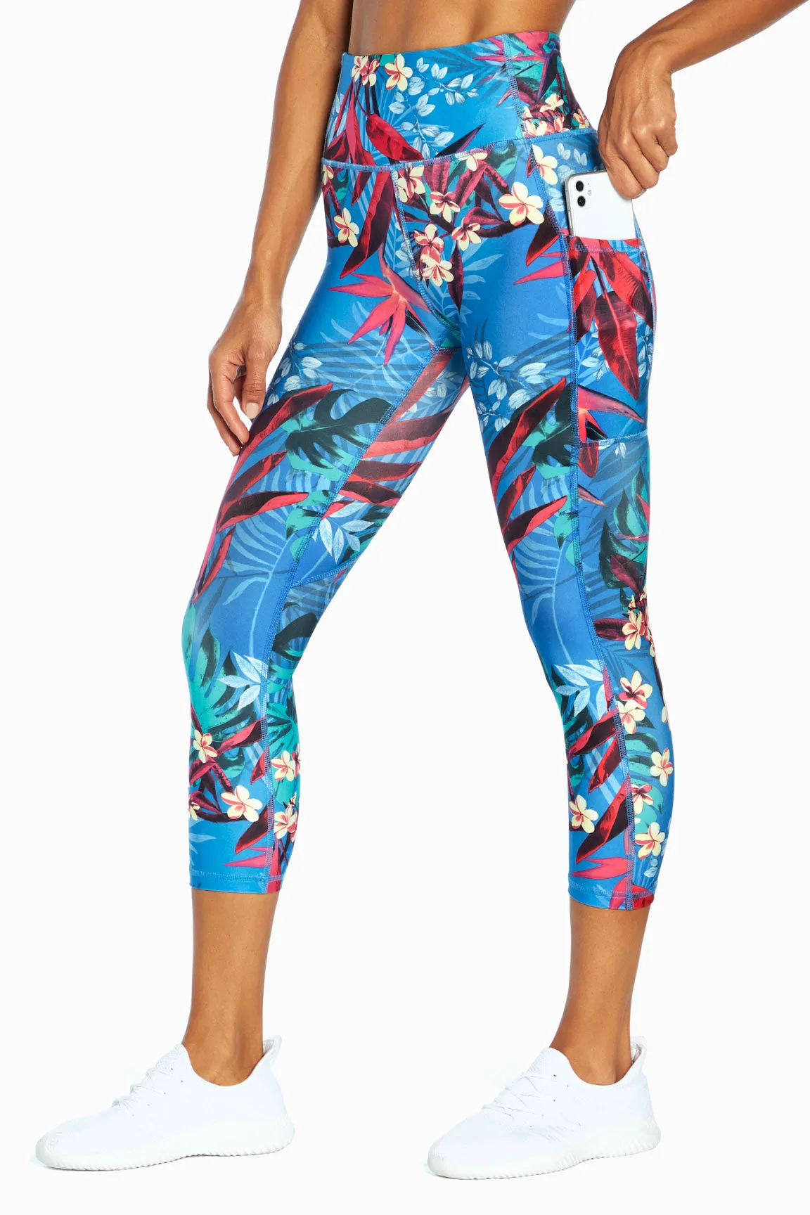 Elsa Side Pocket Mid Calf Capri