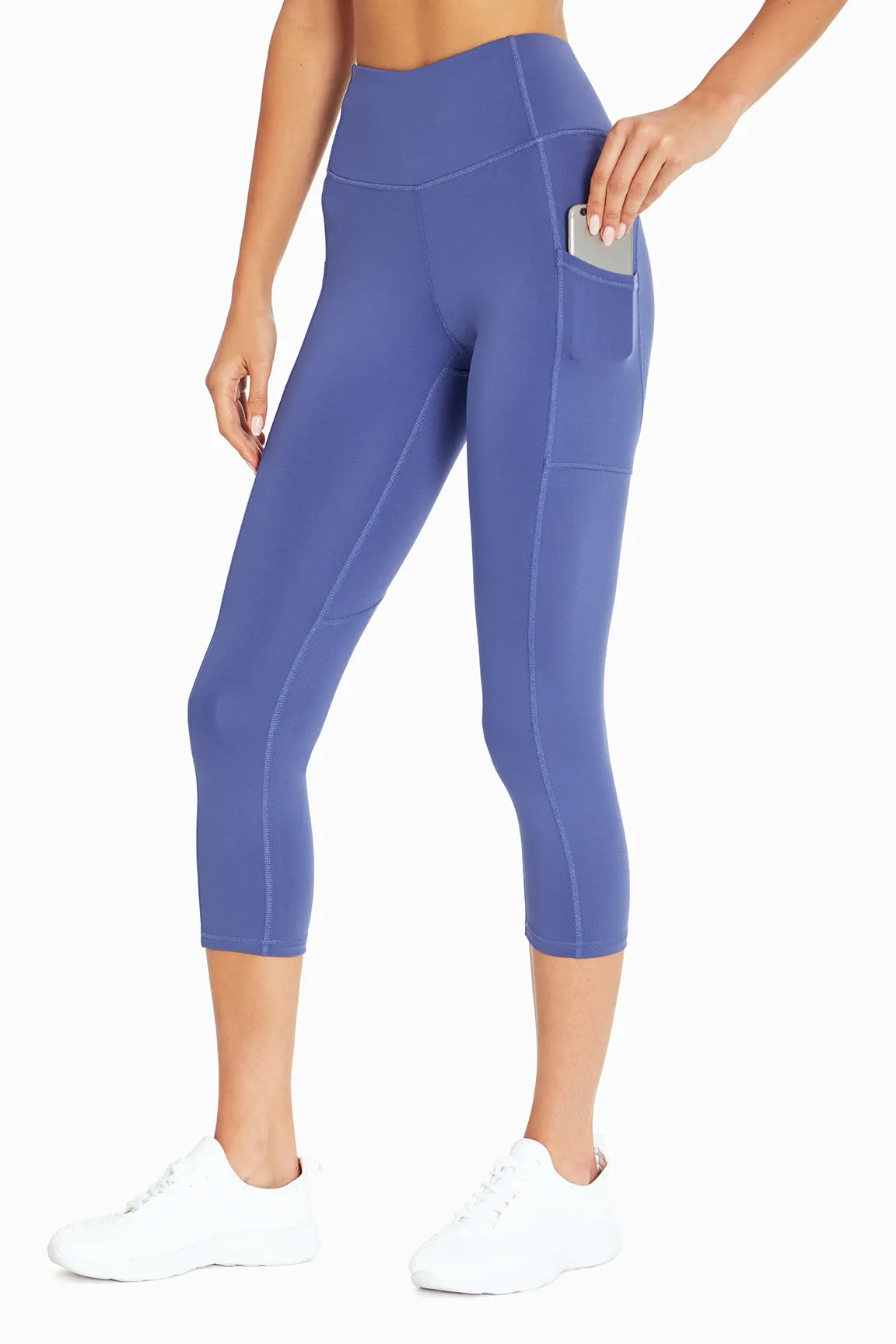 Elsa Side Pocket Mid Calf Capri