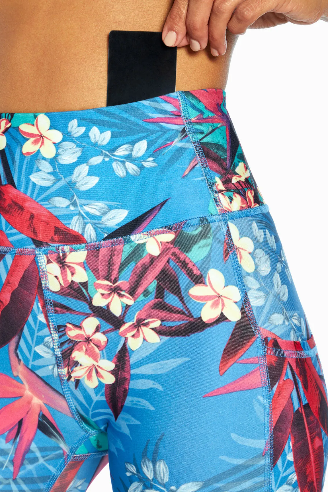 Elsa Side Pocket Mid Calf Capri