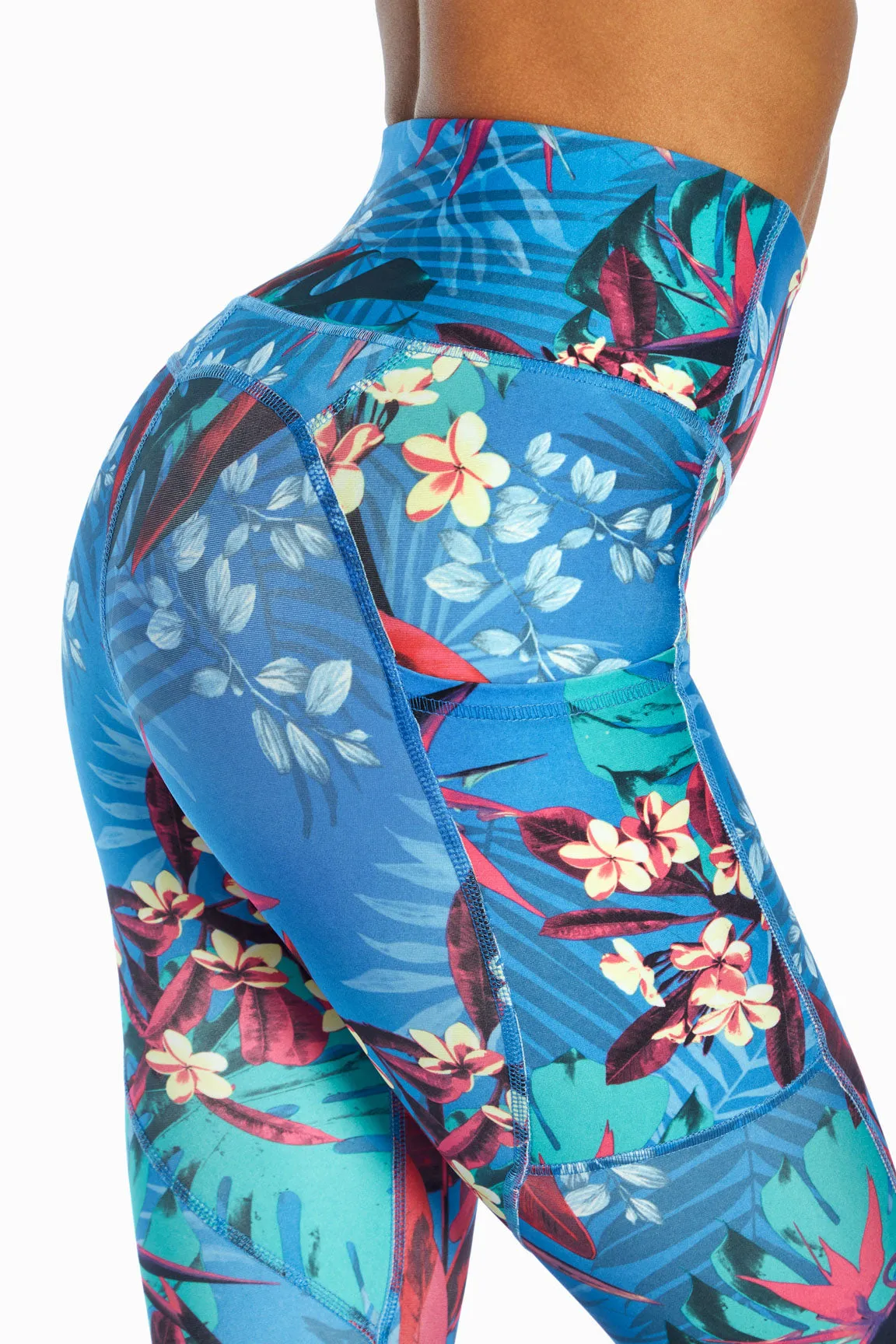 Elsa Side Pocket Mid Calf Capri