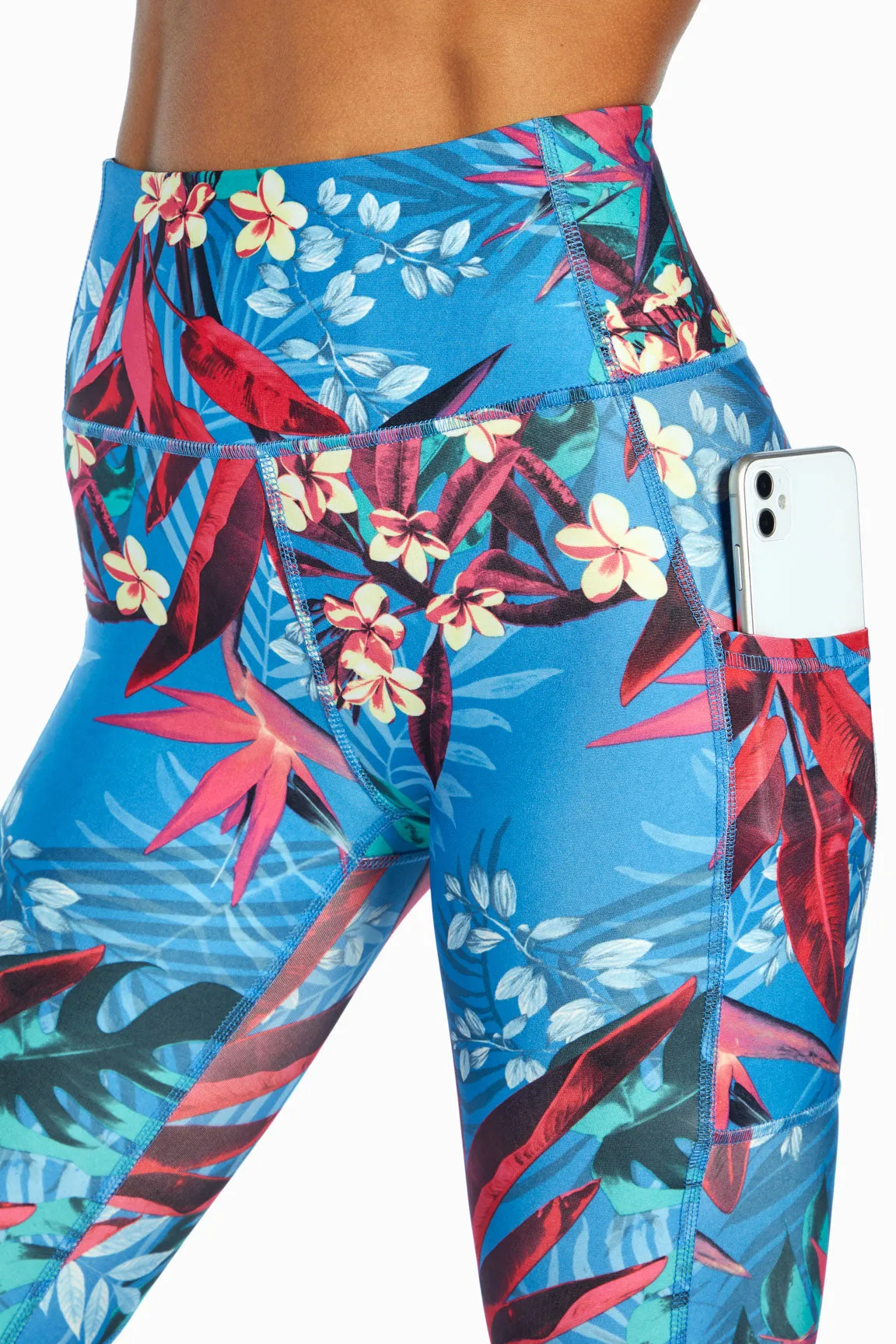 Elsa Side Pocket Mid Calf Capri