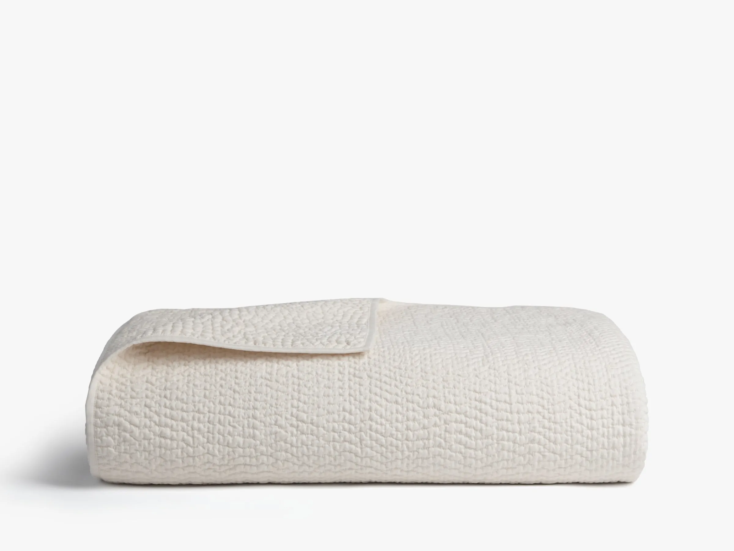 Hand Stitched Cotton Quilt (Cream)