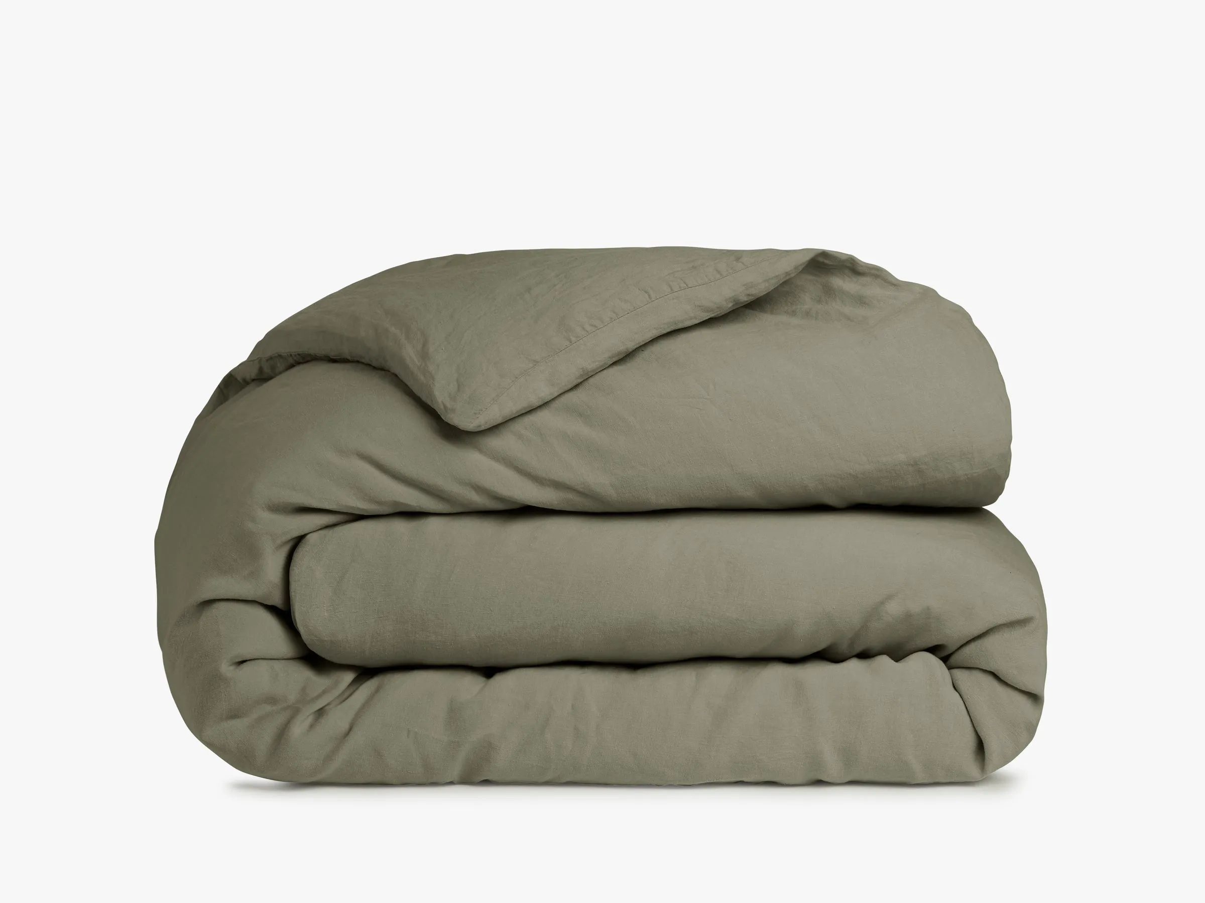 Linen Duvet Cover (Moss)