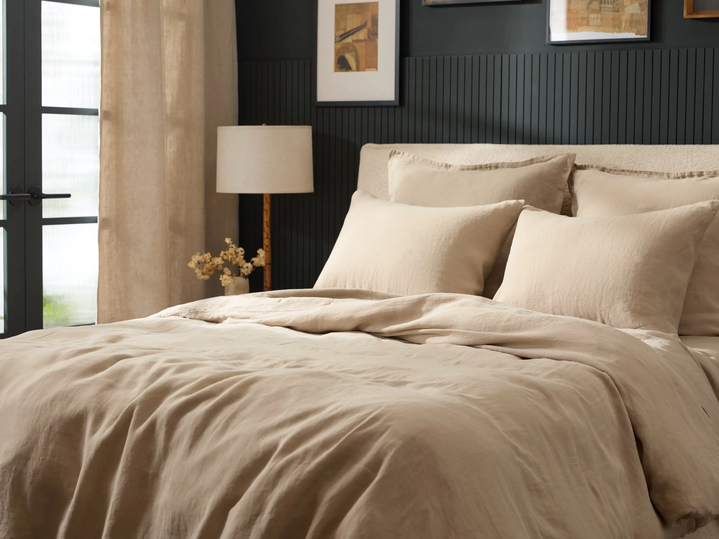Linen Duvet Cover (Toast)