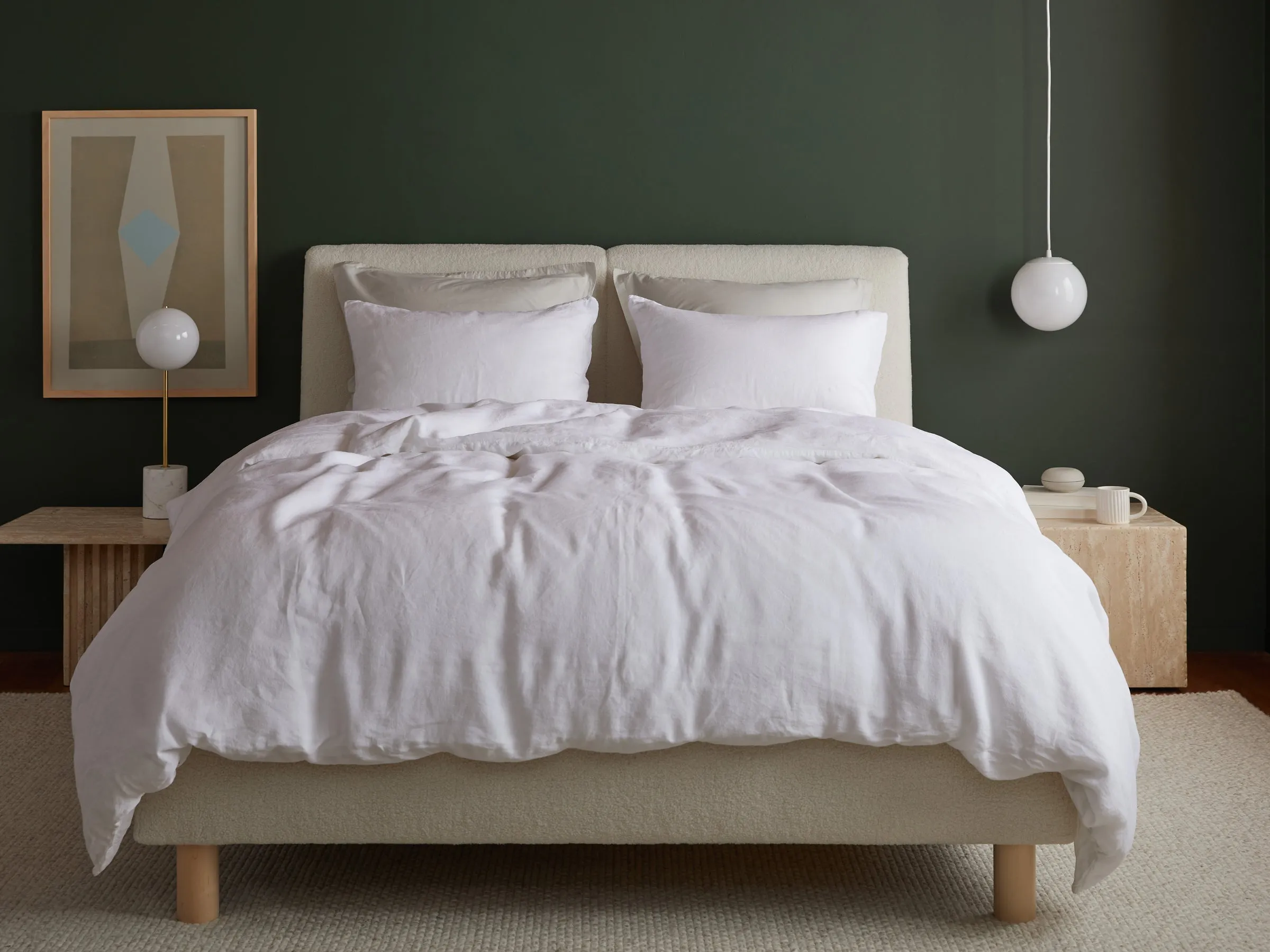 Linen Duvet Cover (White)