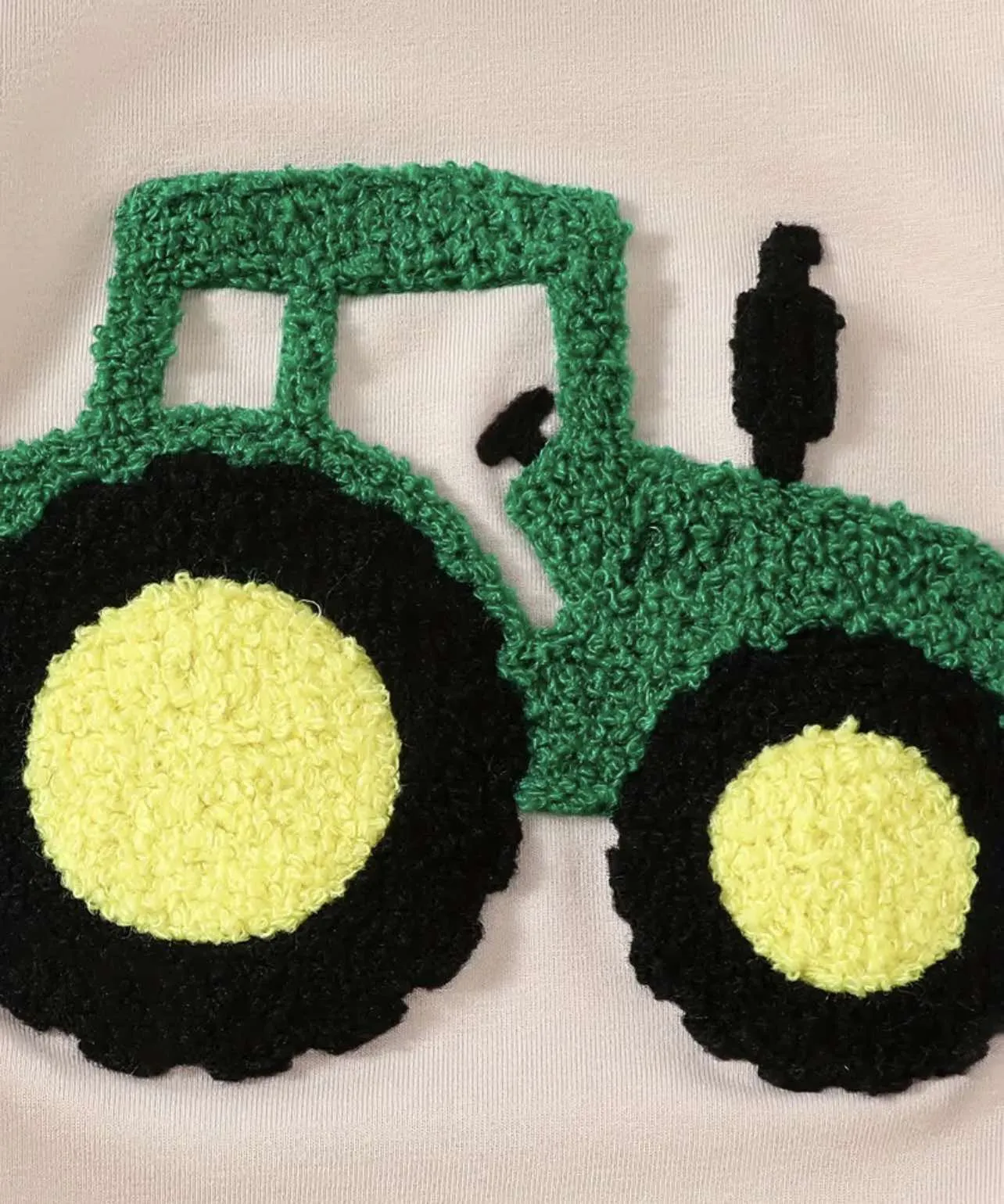 Long Sleeve Tractor Baby Bodysuit