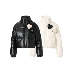Love Patch | Shiny Women's Puffer