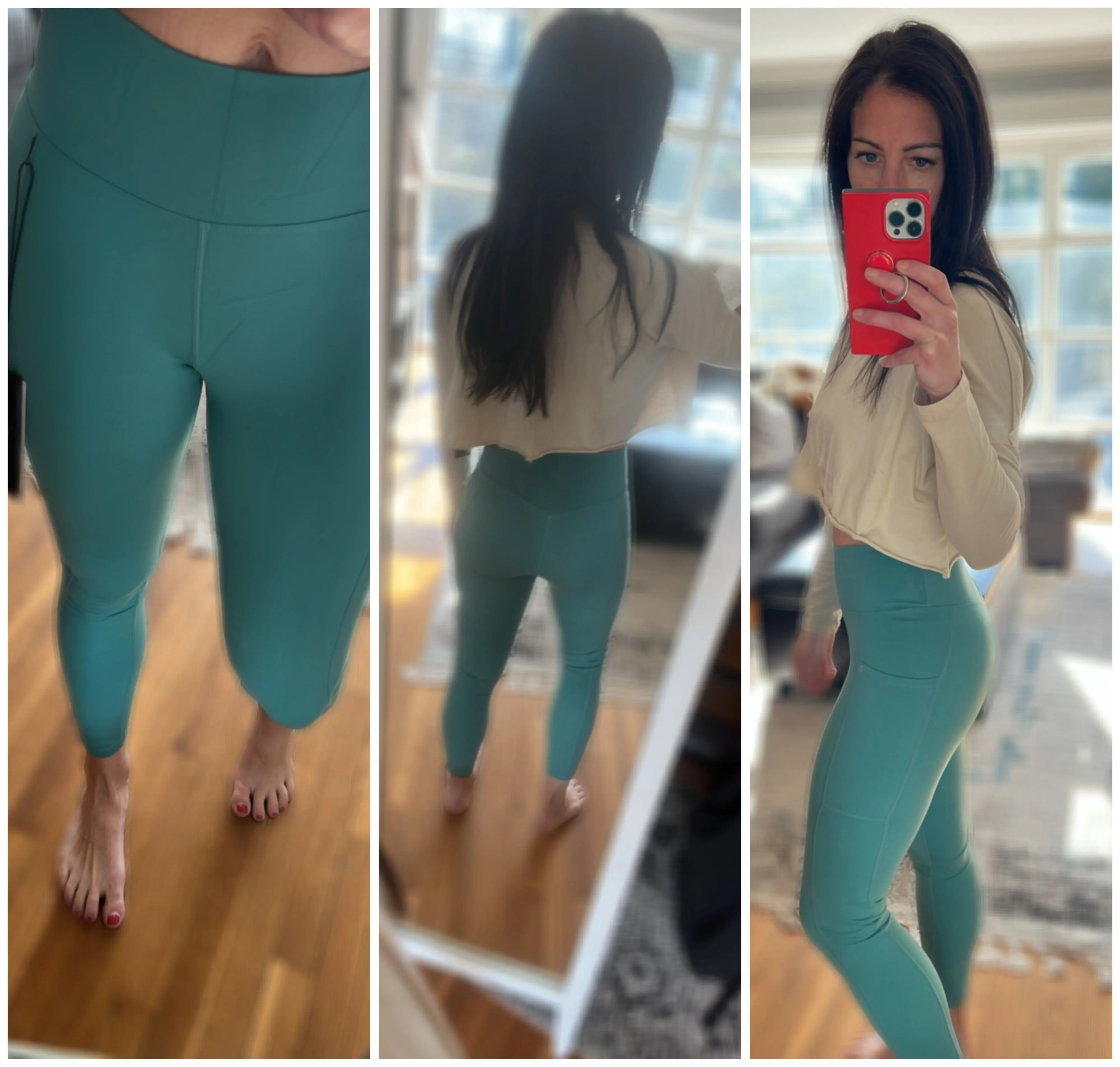 Lycra-Blend Essential Sweetheart Back Highwaist Leggings