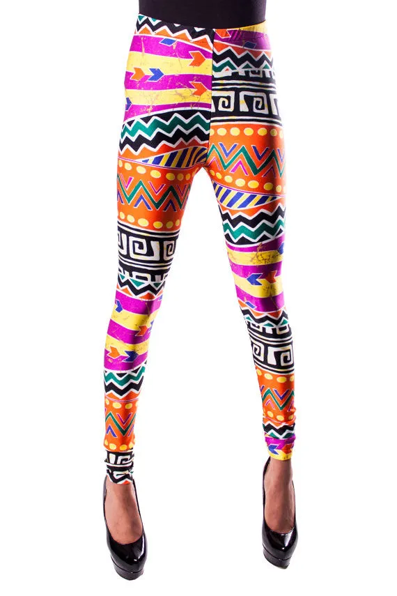 Mazatec Tribal Leggings