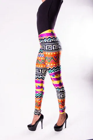 Mazatec Tribal Leggings