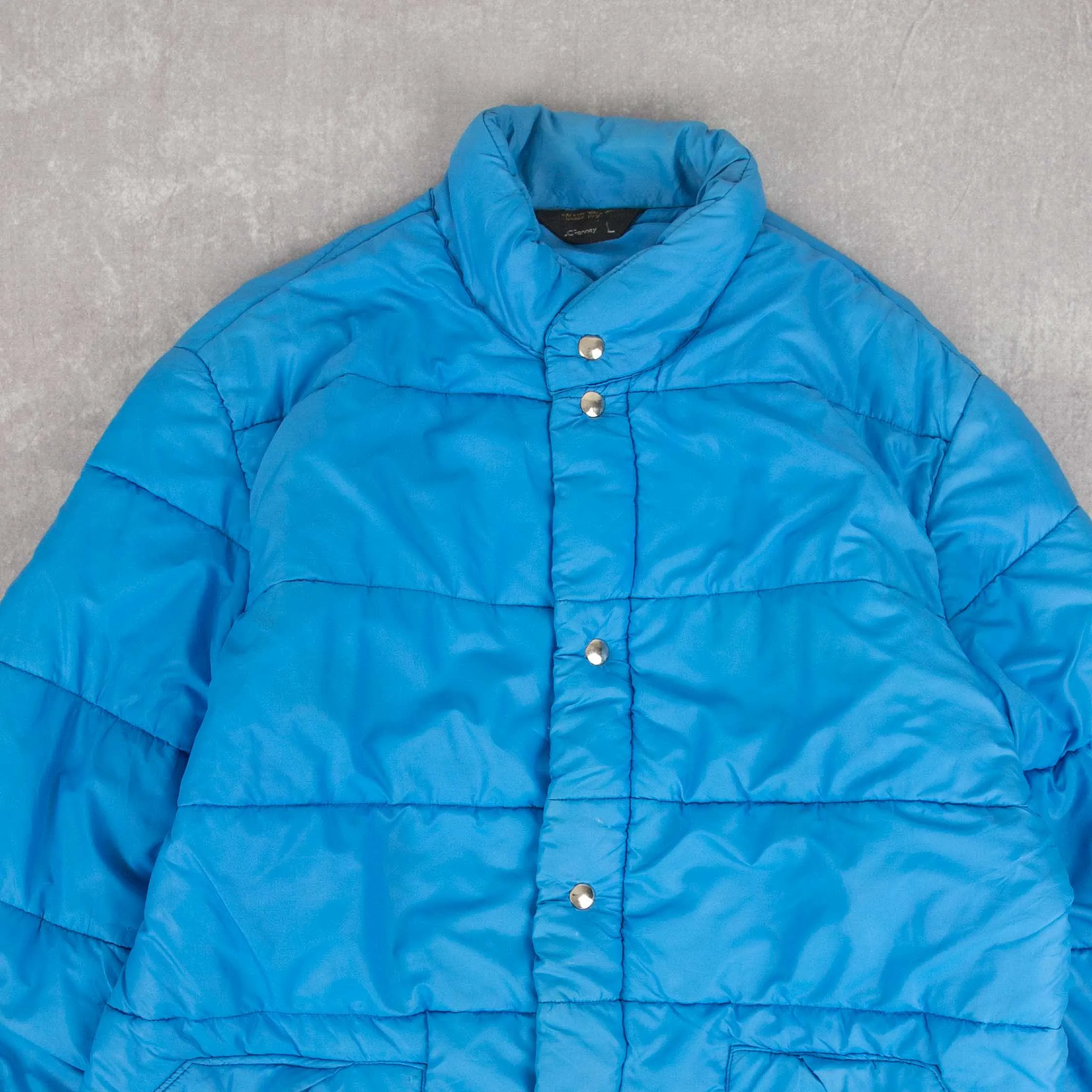 MEN'S VINTAGE 1970S JC PENNEY PUFFER JACKET - LARGE