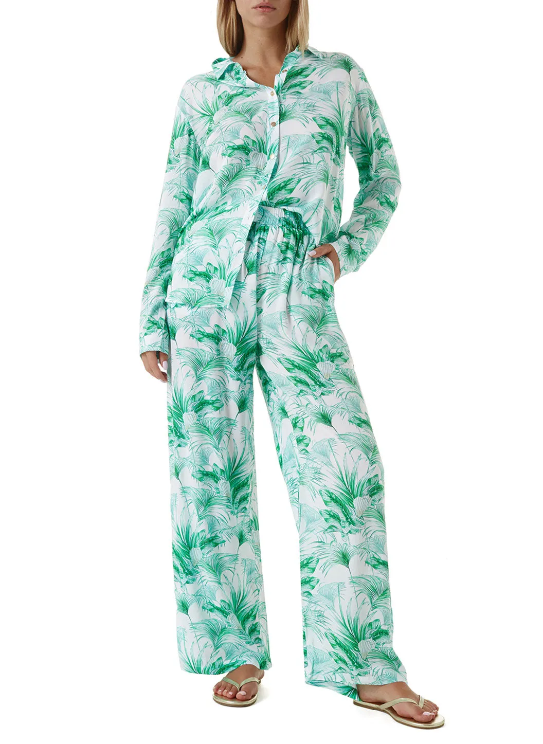 Olivia Palm Trousers