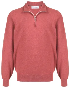 Peonia Cashmere Half-Zip Sweater