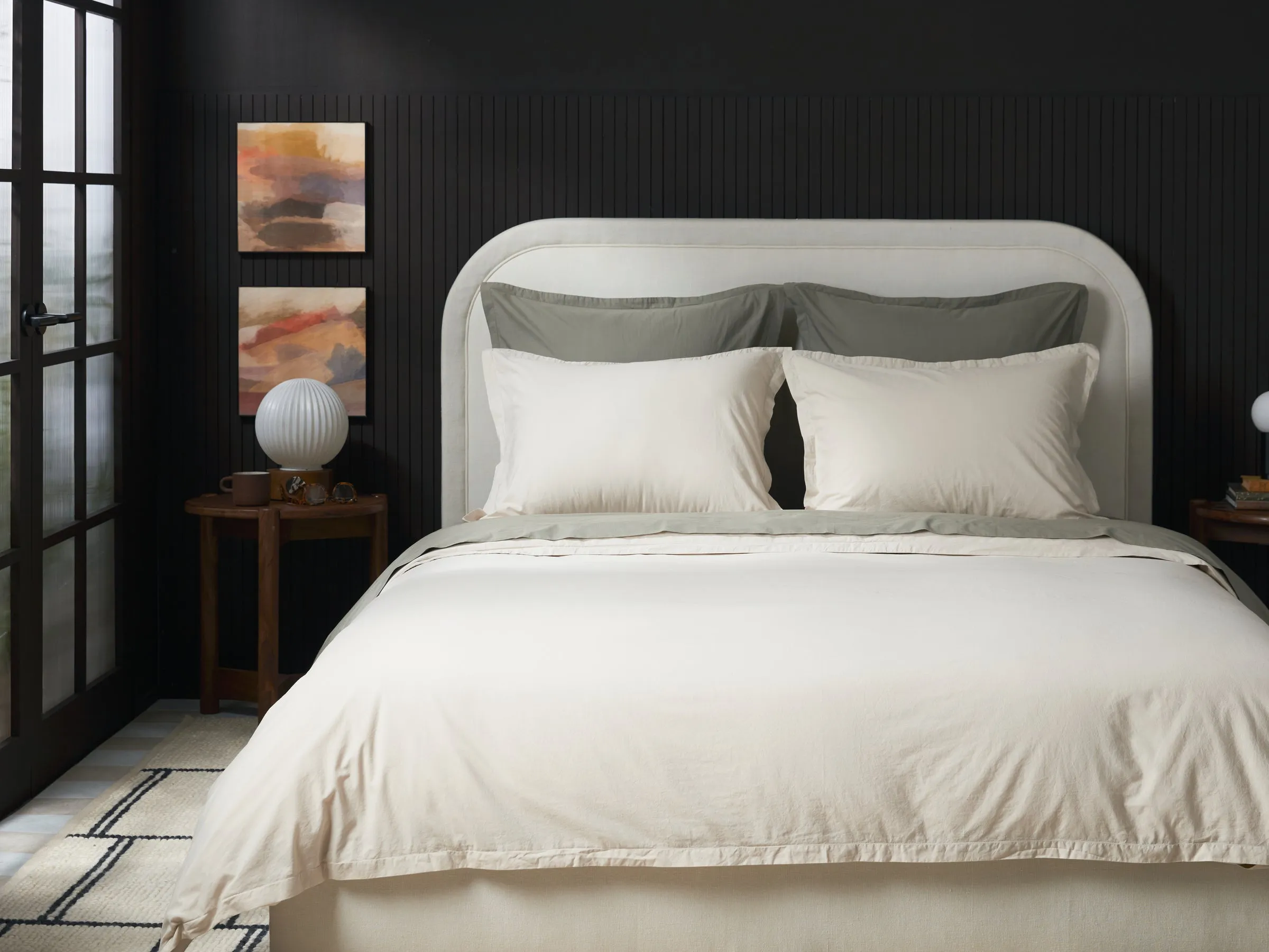 Percale Sheet Set - Bone K/CK