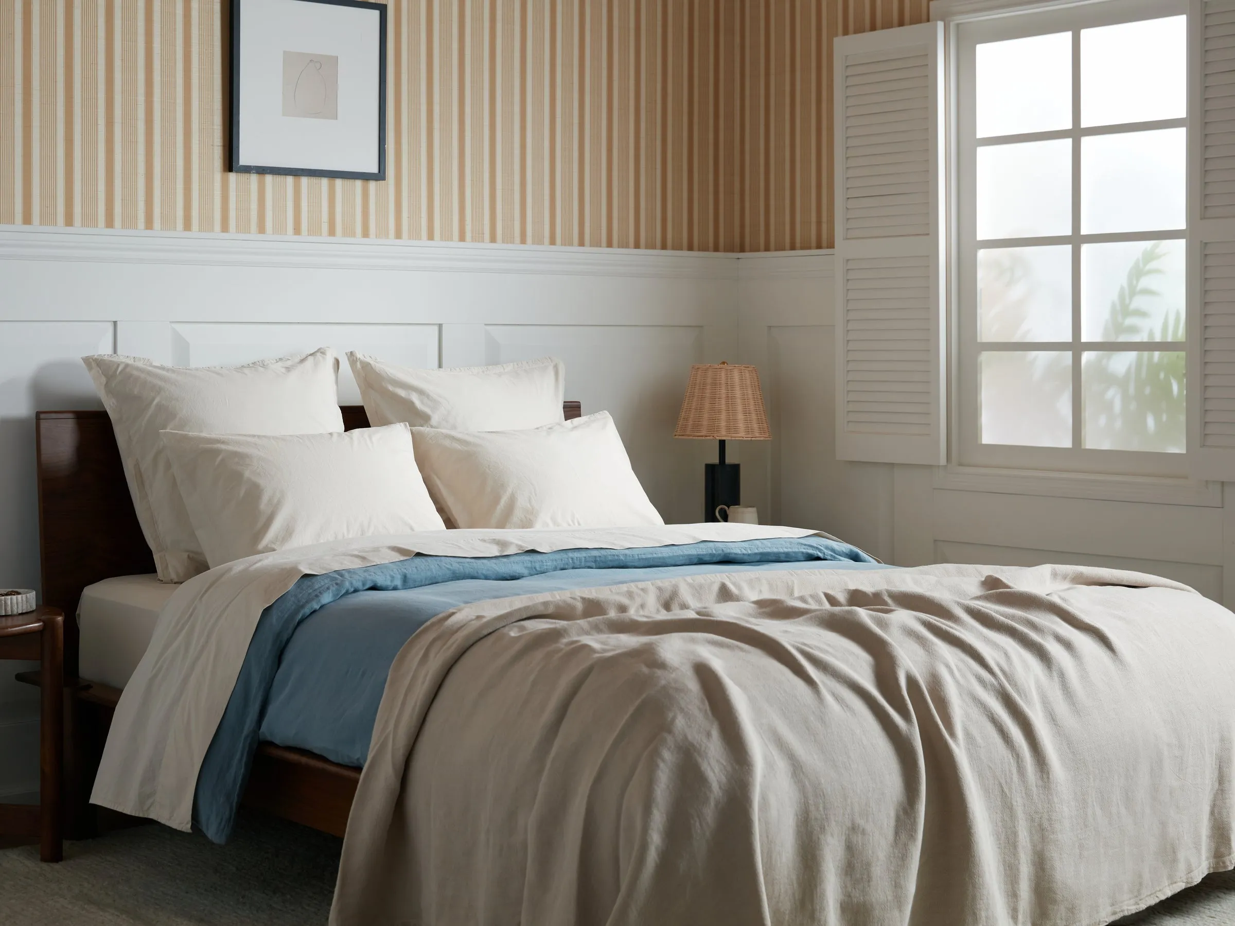 Percale Sheet Set - Bone K/CK