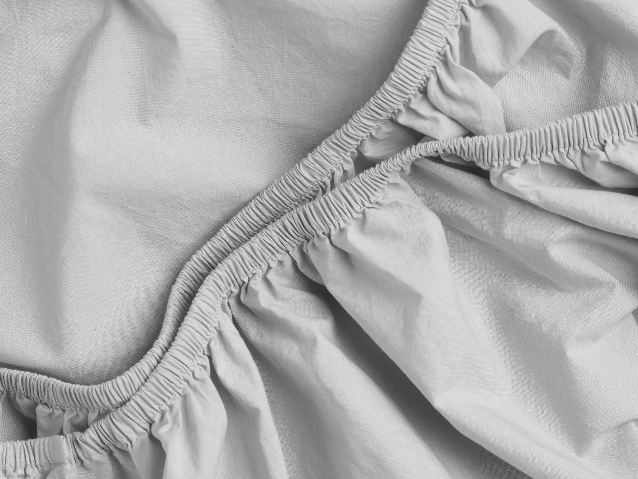 Percale Sheet Set - Light Grey F/Q