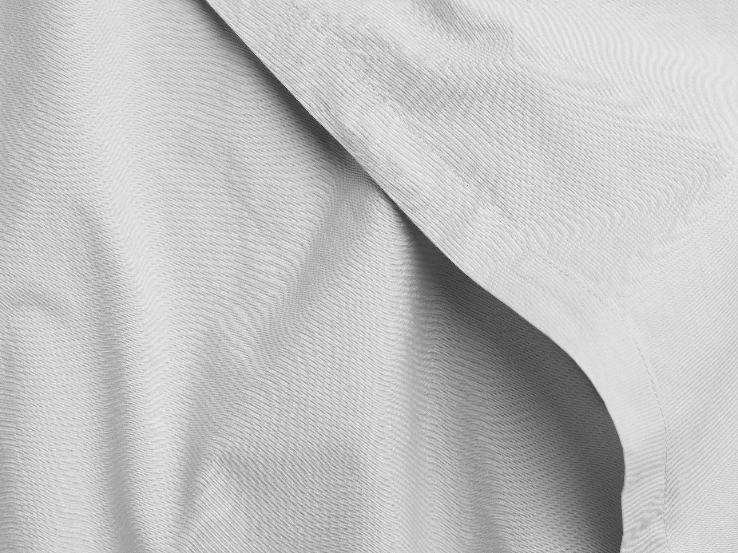 Percale Sheet Set - Light Grey F/Q