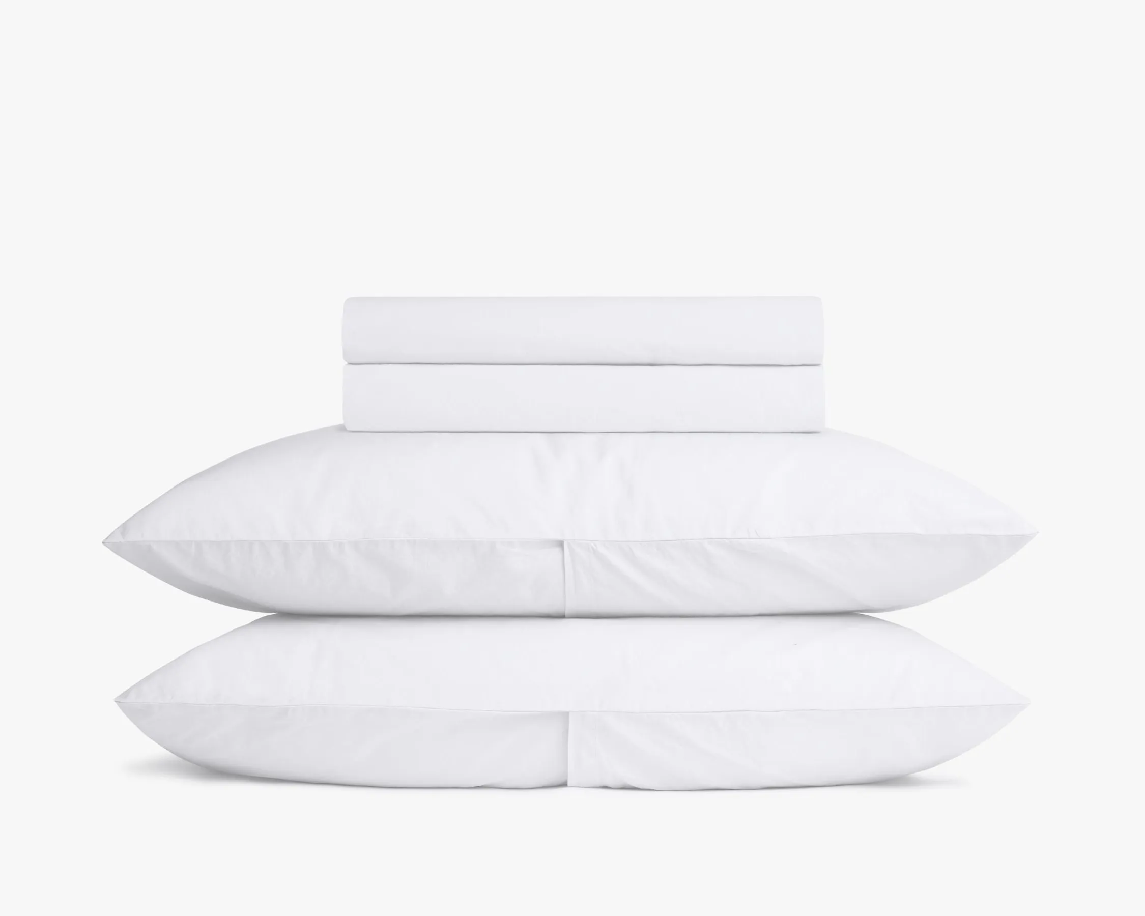 Percale Sheet Set - White K/CK