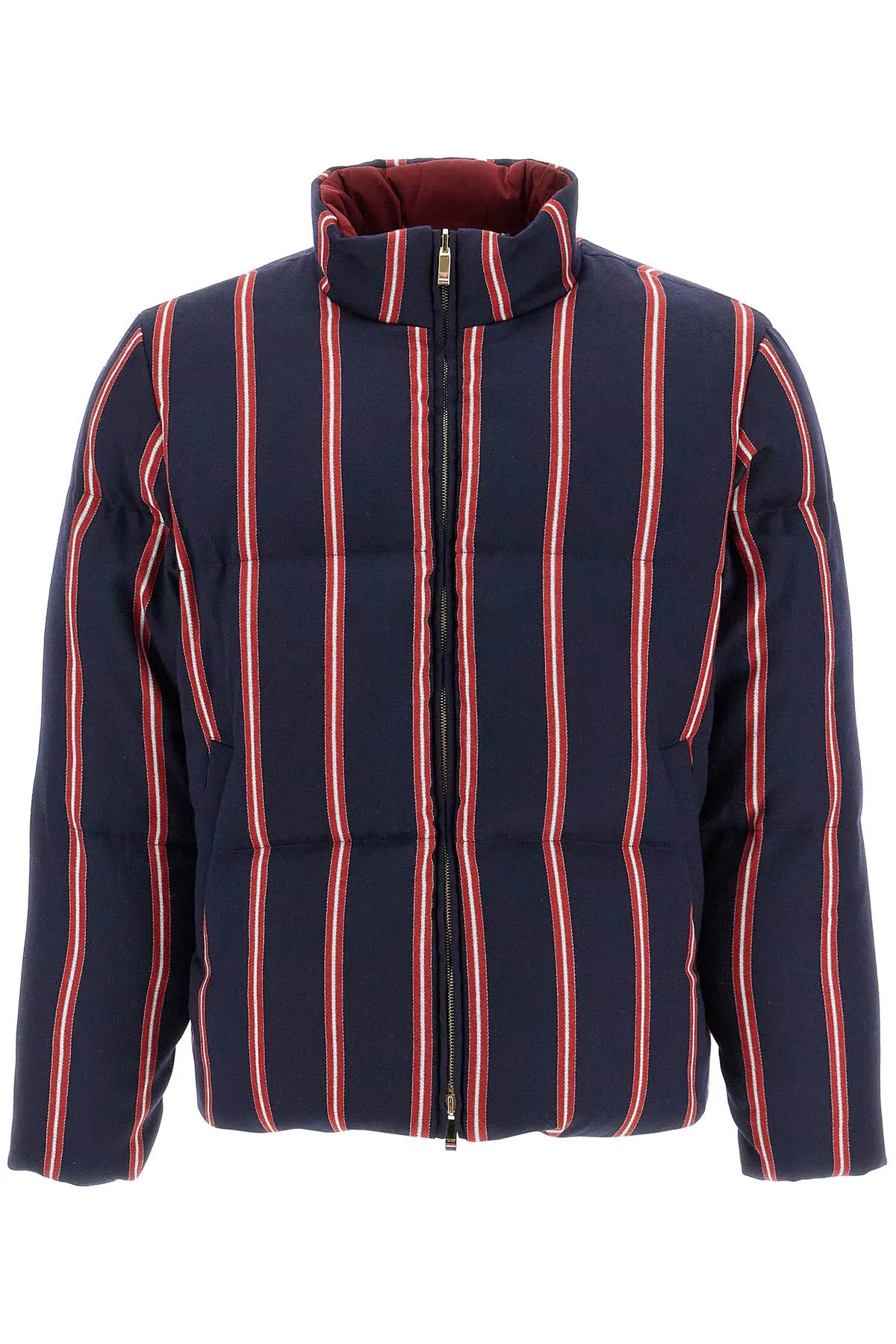 REVERSIBLE HIGH-NECK DOWN JACKET