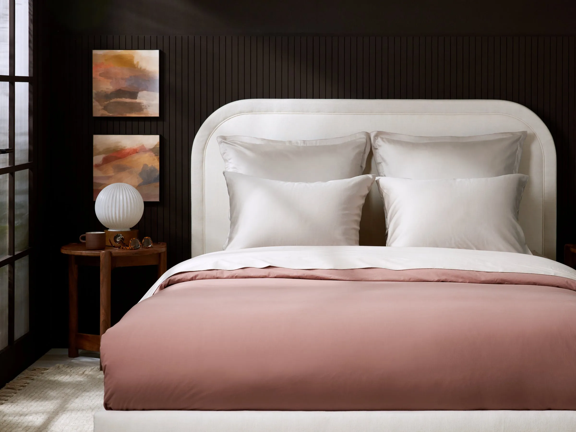 Sateen Sheet Set - Bone K/CK
