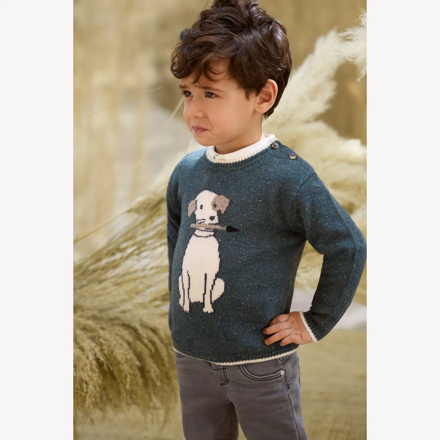TARTINE ET CHOCOLAT Painter Puppy Baby Sweater