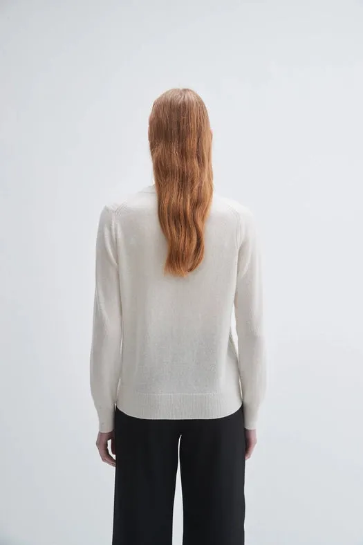 V-Neck Cashmere Sweater Ivory