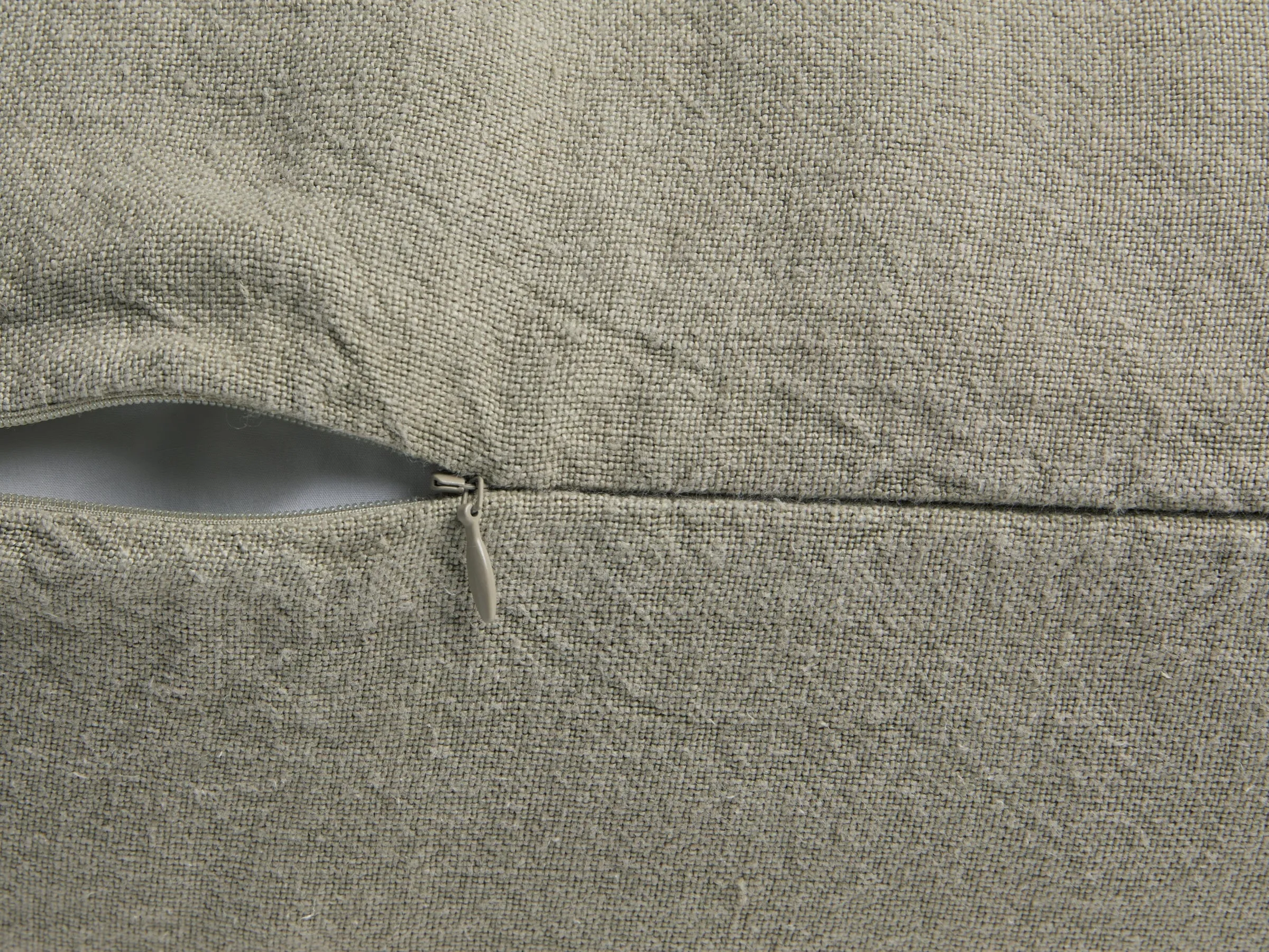 Vintage Linen Body Pillow Cover (Moss)