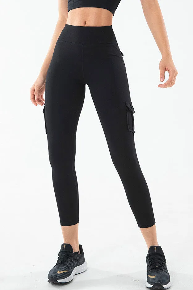 Women Cargo Stretch Sports Leggings